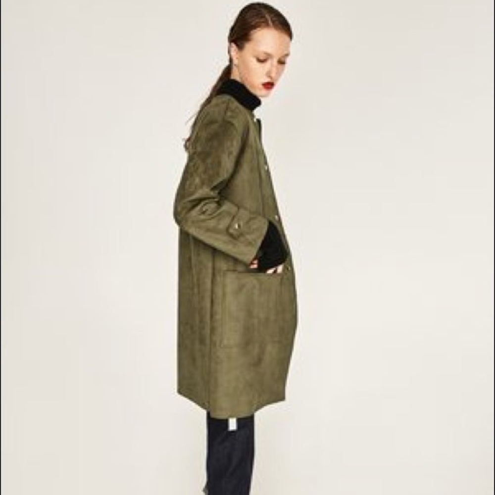 Zara suede effect jacket